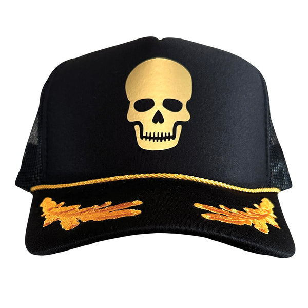 00s L.G.B. skull linen hat 女優帽 ハット y2k